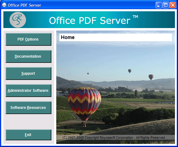 Office PDF Server Screenshot